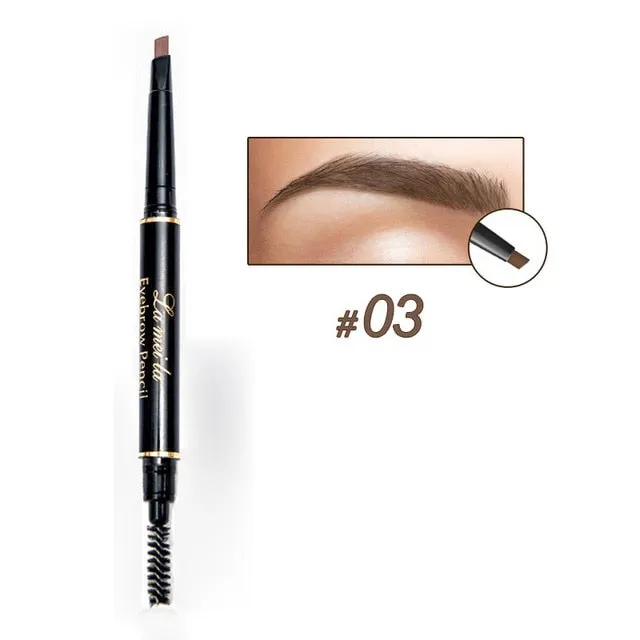 Waterproof Black Brown Eyebrow Pencil Makeup Set