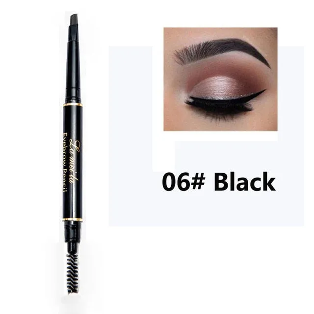 Waterproof Black Brown Eyebrow Pencil Makeup Set