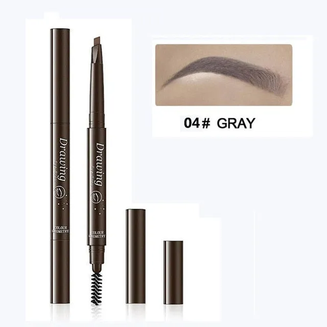 Waterproof Black Brown Eyebrow Pencil Makeup Set