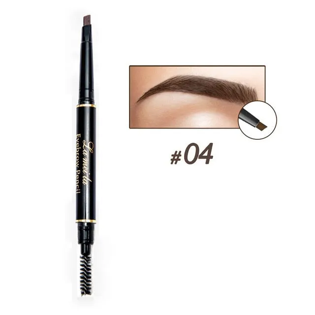 Waterproof Black Brown Eyebrow Pencil Makeup Set