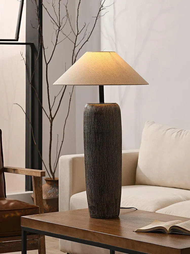 Weathered Wood Grain Floor Lamp