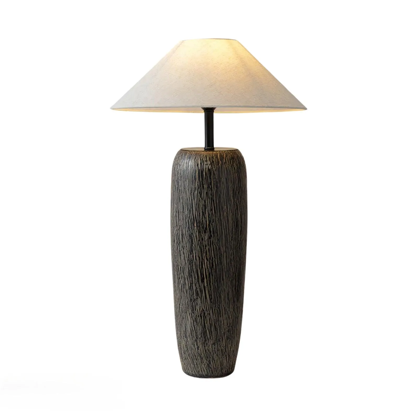 Weathered Wood Grain Floor Lamp