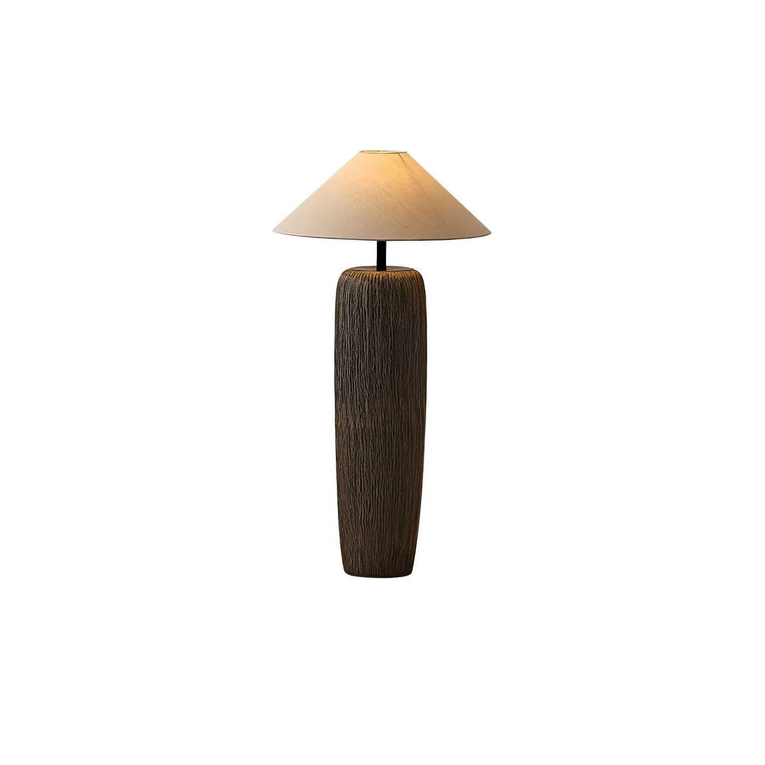 Weathered Wood Grain Floor Lamp